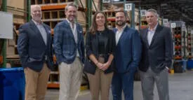 Tony Calabria, Jeff Camuso, Mary Turgeon, Sean Roberts and Jason Perry at CDS’ Avon main house.
