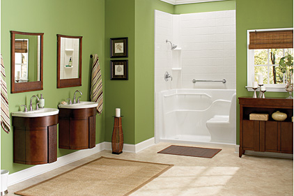 Seated shower