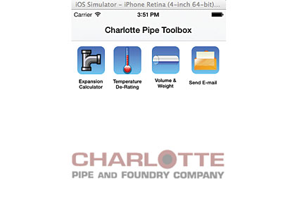 Charlotte Pipe's plumbing app