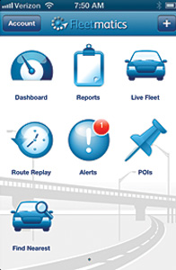 Fleetmatics fleet-management app