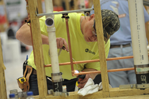 Plumbing contestant: Zach Stewart of Stewart Plumbing, Rogers, Minn.