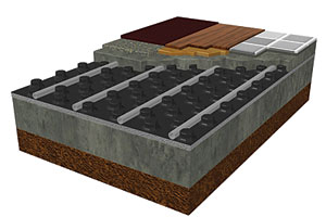 Uponor knobbed mats