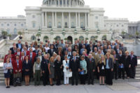 PHCC members gathered in front of Capitol Hill for a photo op.