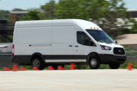 A Ford Transit cargo van 