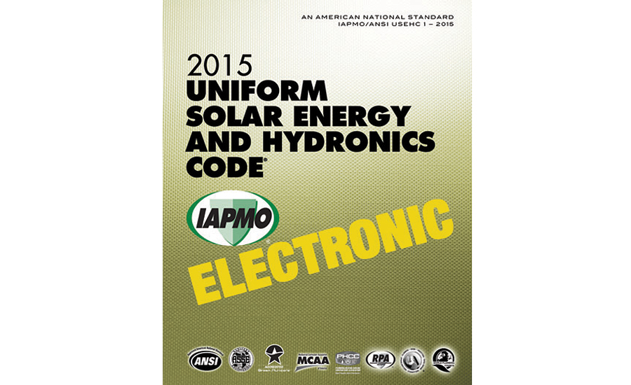 IAPMO solar and hydronics code