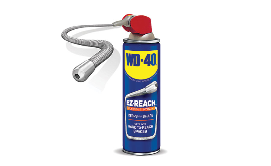 WD-40 lubricant can with flexible straw