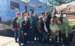 A woman-led team of 18 volunteers from Bradley Corp., assisted in building this year’s Habitat for Humanity’s Women Build house.