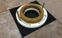 Barracuda toilet flange prevents mold