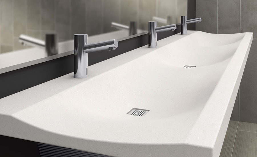 Bradley commercial lavatory sink; commercial lavatory sink, commercial bathroom sink, Verge LVS