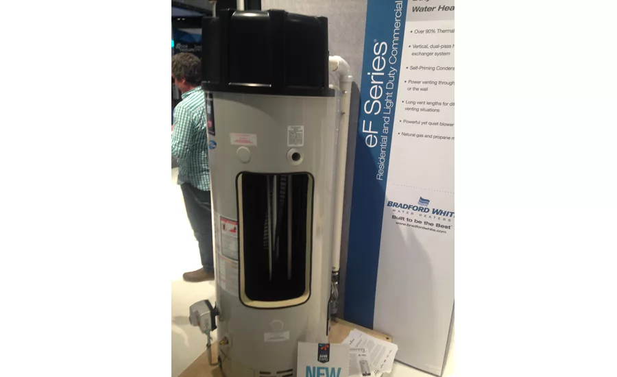Bradford White gave its customers a preview of its eF Series water heater during the 2016 AHR Expo in Orlando.