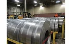 Rolls of steel at InSinkErator’s Racine, Wis., plant