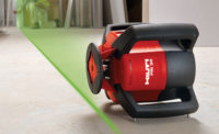 Hilti rotating laser; hydronic products, plumbing products, tools, green heating
