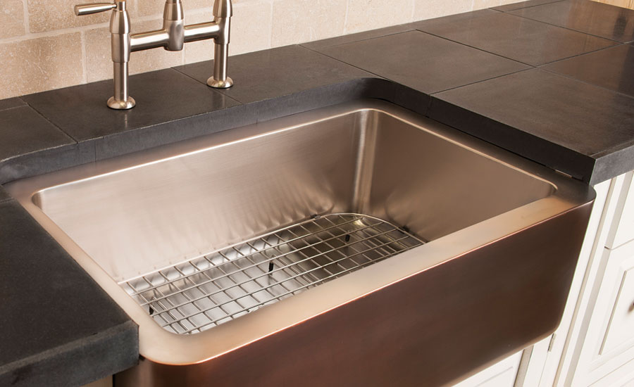 Stone Forest double-walled copper kitchen sink