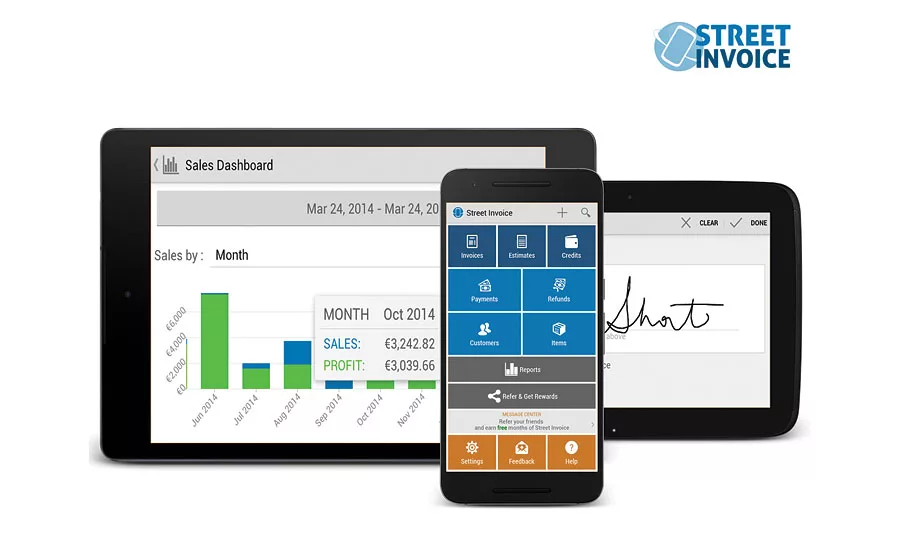 Street Invoice mobile invoicing