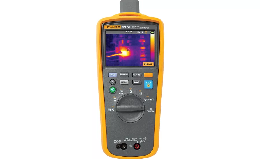 Fluke digital multimeter with thermal imager