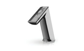 Sloan’s BASYS faucet line features a turbine-powered option.