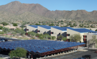 The school features 50,000 square feet of solar collector area 