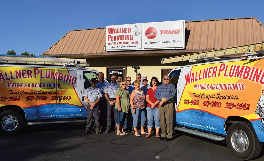 Wallner Plumbing, Heating and Air has 10 service trucks and employs 15 people