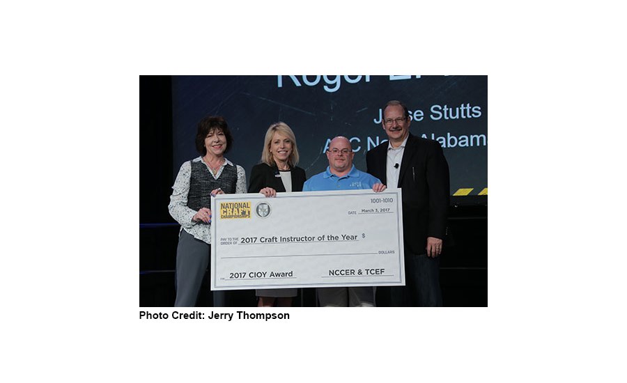 NCCER Awards the 2017 ABC Craft Instructor of the Year