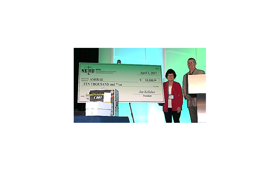 NEBB Donates $10,000 to ASHRAE Research