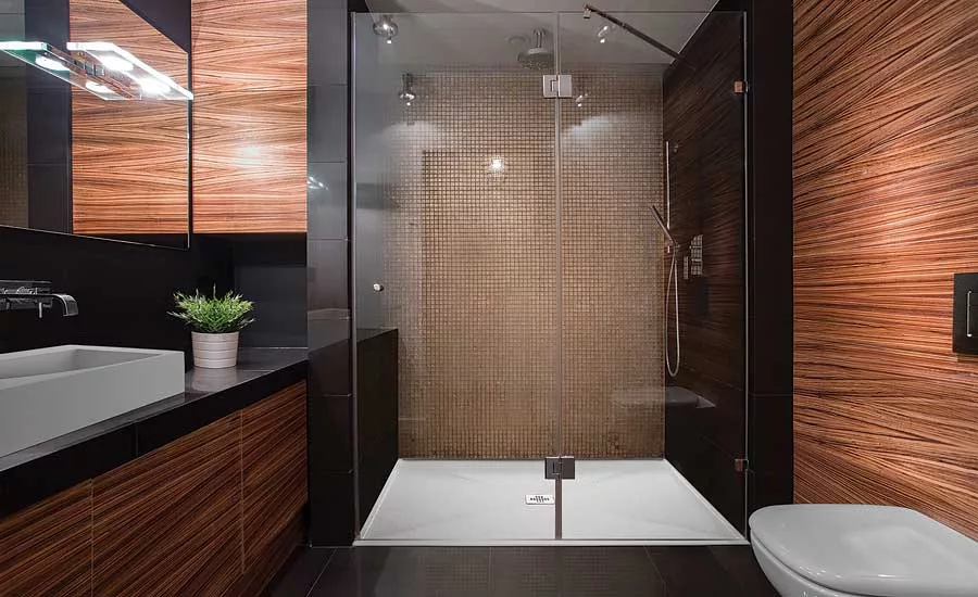 An adjustable shower bar