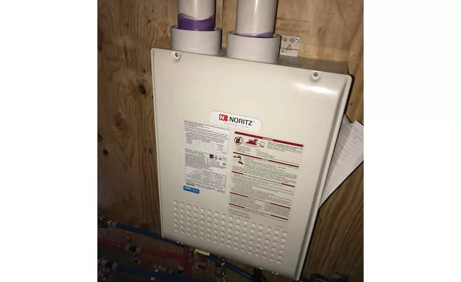 Noritz NRC98-DV propane-fired tankless water heater