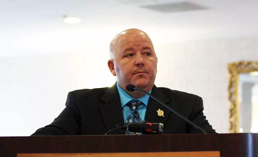 Incoming ASSE International President Dana Colombo, pictured, speaks to attendees of the organization’s Annual Meeting