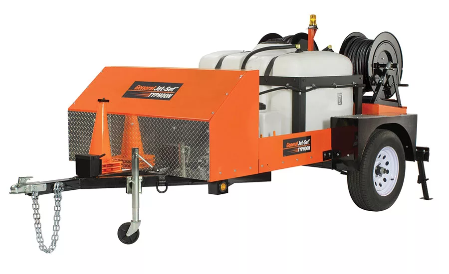 General Pipe Cleaners Typhoon trailer jet