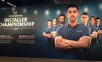 A poster promotes Grundfos’ installers competition