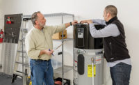 Voltex hybrid electric heat pump water heater