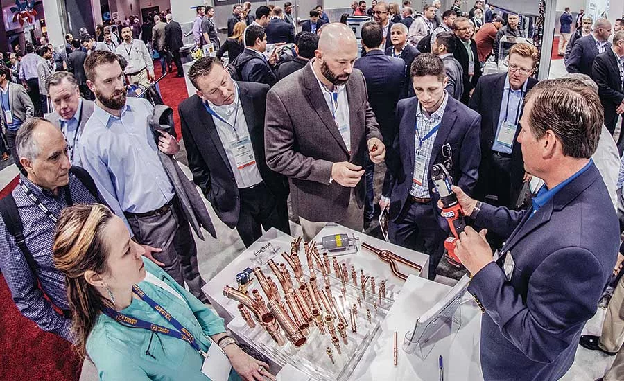 Ongoing product demonstrations are a common sight on the AHR Expo show