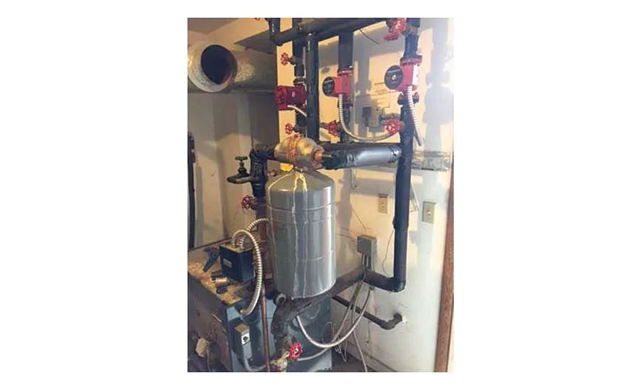 The installation of the Weil-McLain Eco units