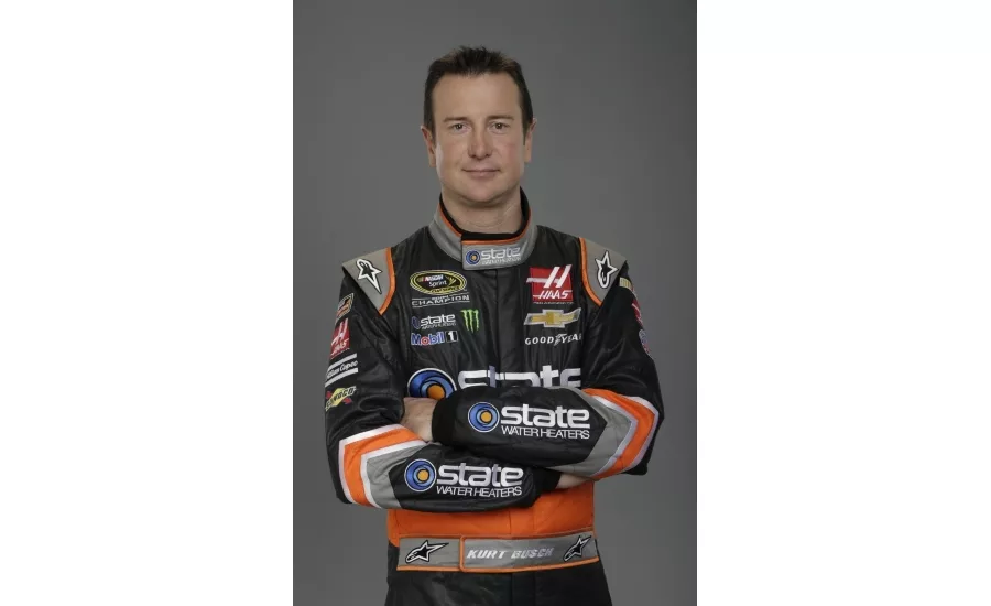 State Water Heaters Back with Daytona 500 Winner Kurt Busch, Stewart-Haas Racing in 2018