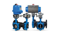 Bonomi North America three-way automated butterfly valve tee assemblies
