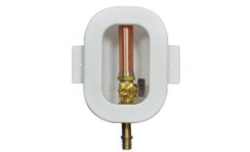 LSP outlet boxes, angle valves, water heater connectors