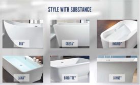 Mansfield Whitley freestanding tubs