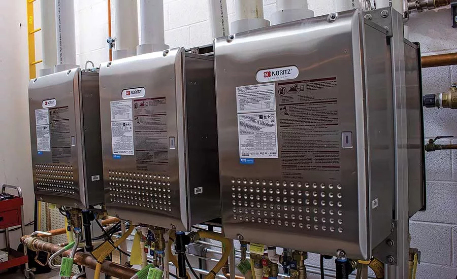 Restaurants often choose tankless units