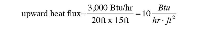 the upward heat flux requirement