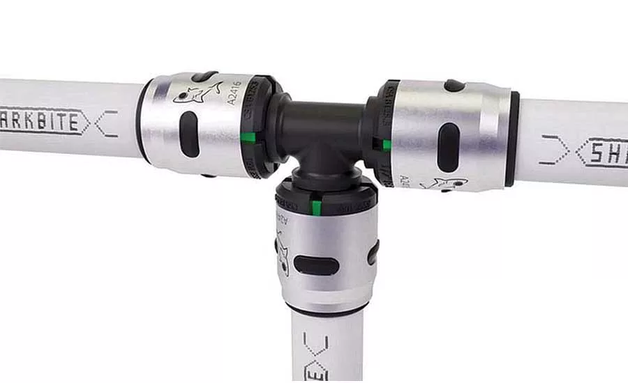 SharkBite's push-to-connect solution