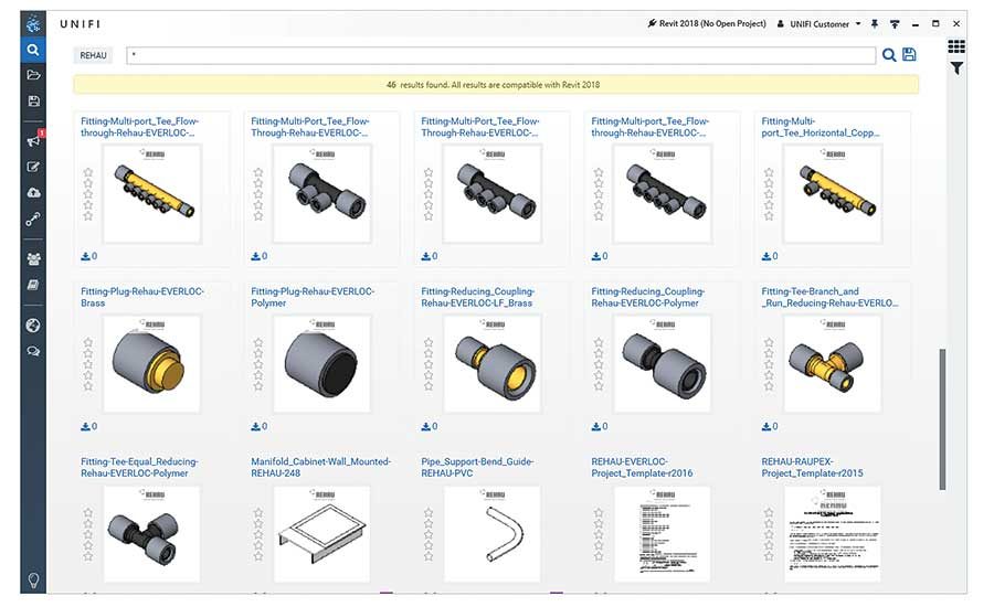 REHAU BIM library 20190115 Plumbing & Mechanical