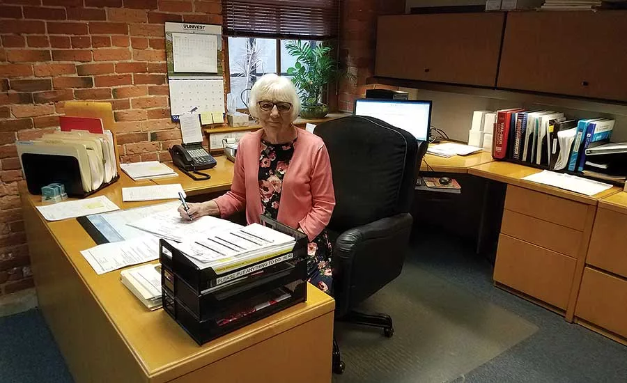 Geri Petrei, office manager for M & H Sales