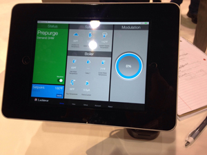 Lochinvar showcased its CON-X-US app for tablets and smartphones.