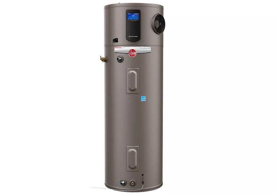 Hybrid electric commercial water heater from Rheem