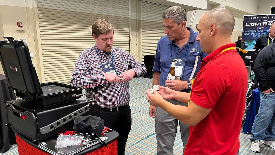 Nexstar Network members stop at the Spartan Tool booth.