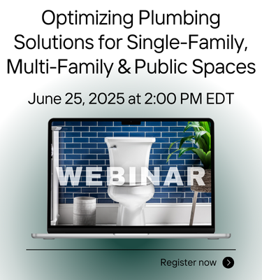 PM BEMIS June 25 Free Webinar: Optimizing Plumbing Solutions for Single-Family, Multi-Family & Public Spaces