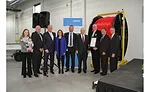 Uponor ribbon-cutting for building expansion 2