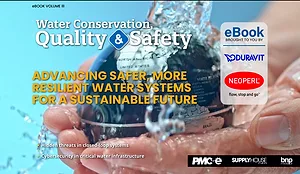 Water Conservation eBook 2025 900x550 Water Conservation eBook 2025 900x550 showing hands holding a globe under running water.